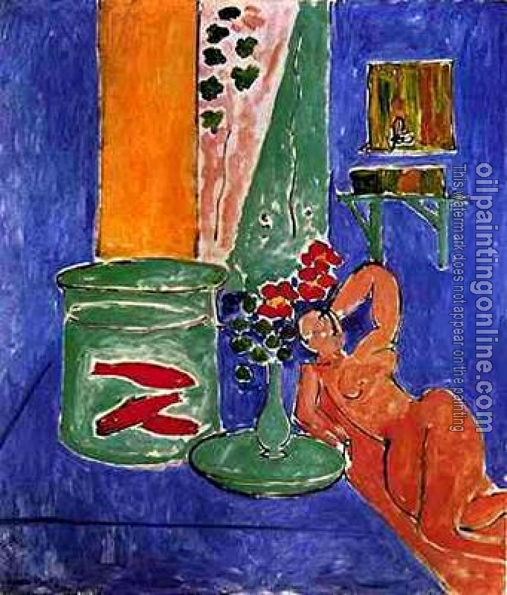 Klimt, Gustav - Goldfish and Sculpture